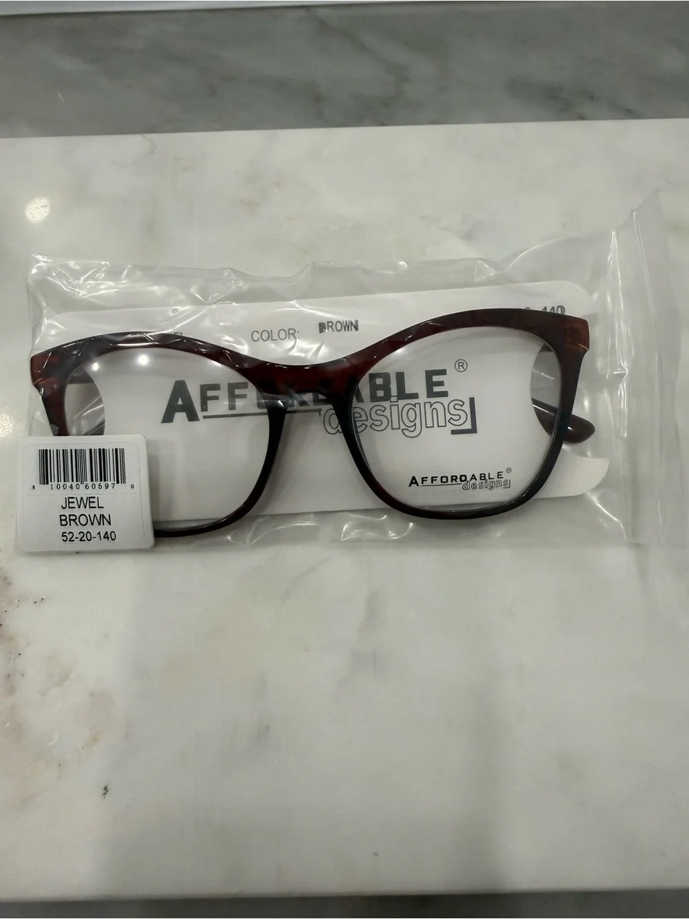 Affordable Design Jewel Brown Women’s Fashion Glasses